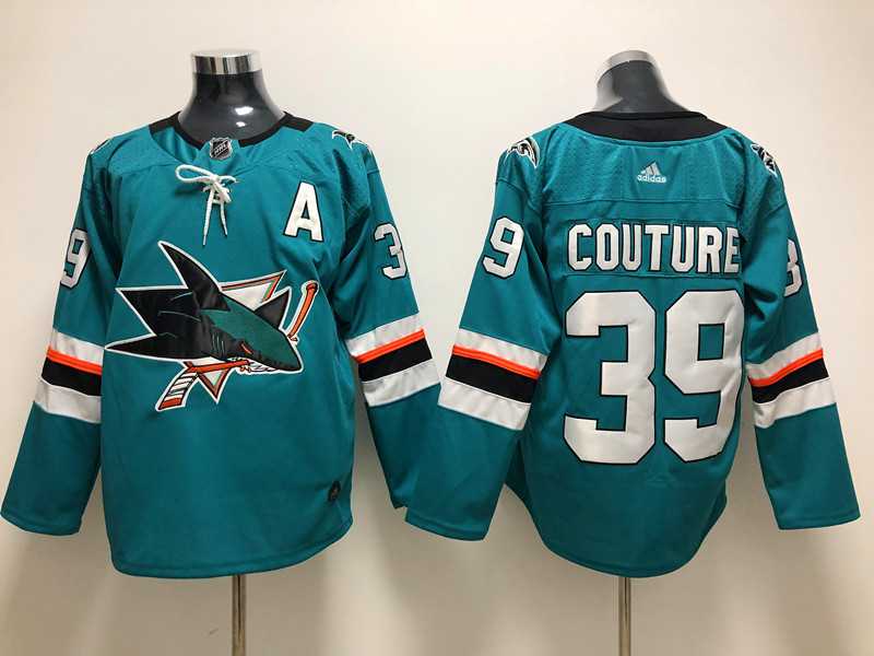 Sharks 39 Logan Couture Teal Adidas Jersey,We sell and wholesale Sharks 39 Logan Couture Teal Adidas Jersey on line form chian!